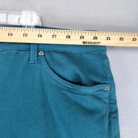 Kut from the Kloth Teal High Rise Ankle Skinny Pants Women's 22W Stretch 42x26" - Picture 5 of 10
